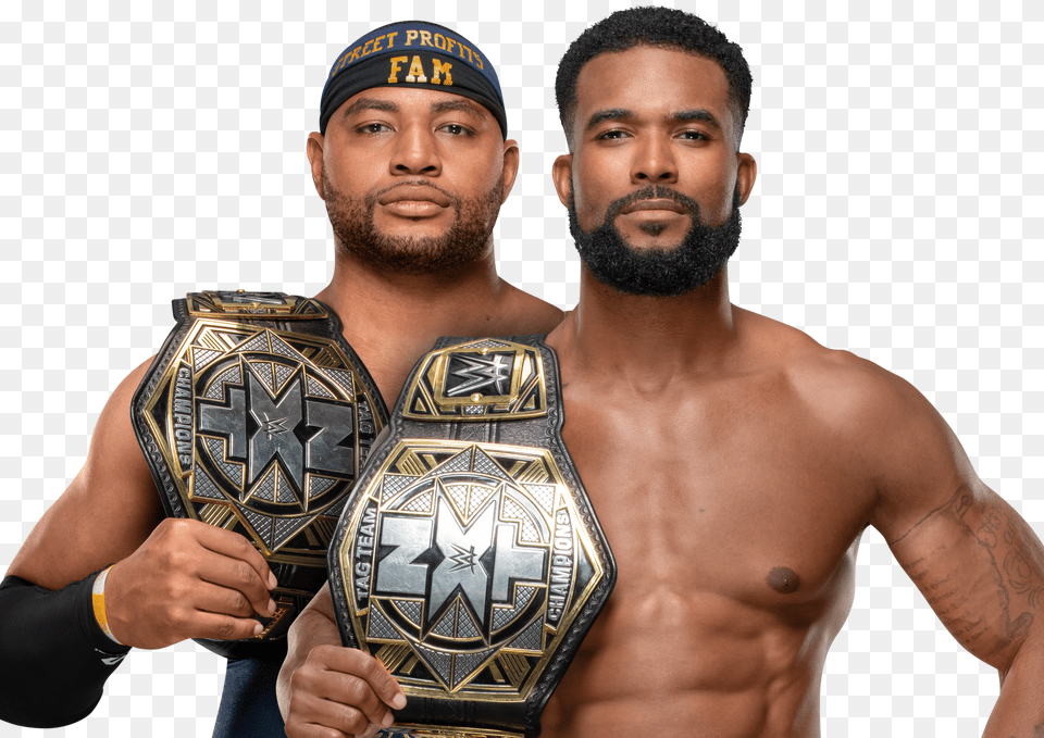 Transparent Tag Team Championship Street Profits Nxt Tag Team Champions, Adult, Portrait, Photography, Person Png Image