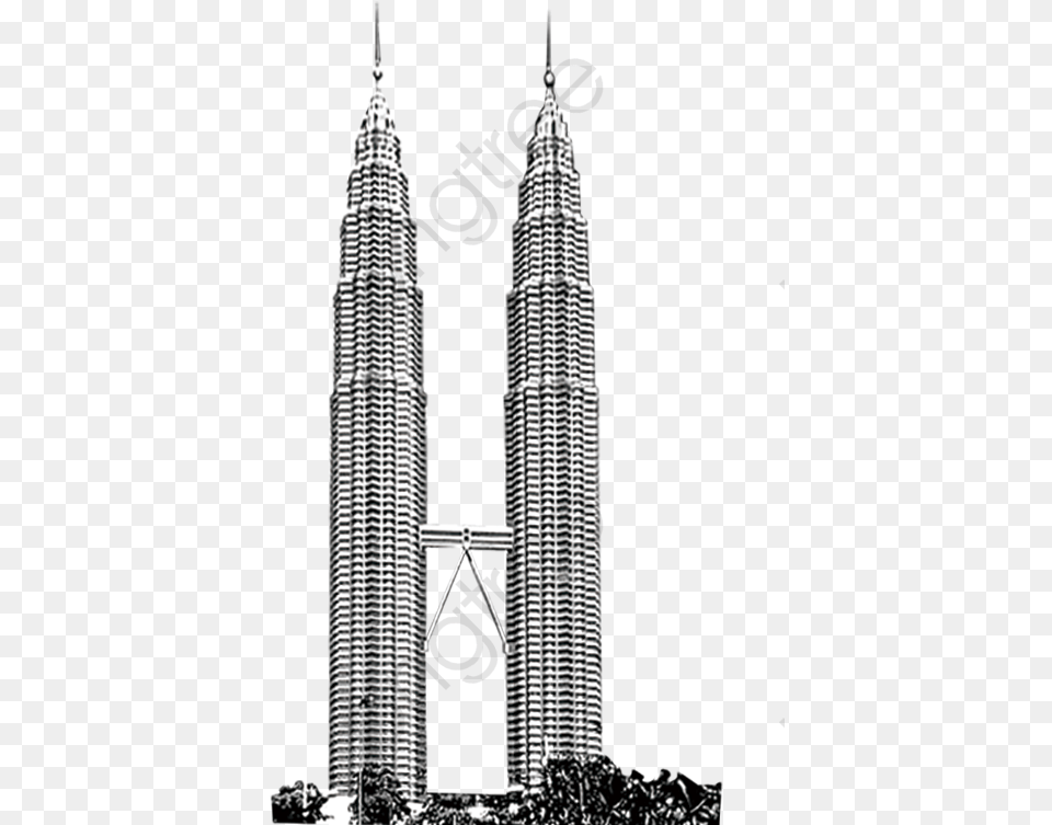 Transparent Tall Building Clipart Petronas Twin Tower, City, Urban, Architecture, High Rise Png