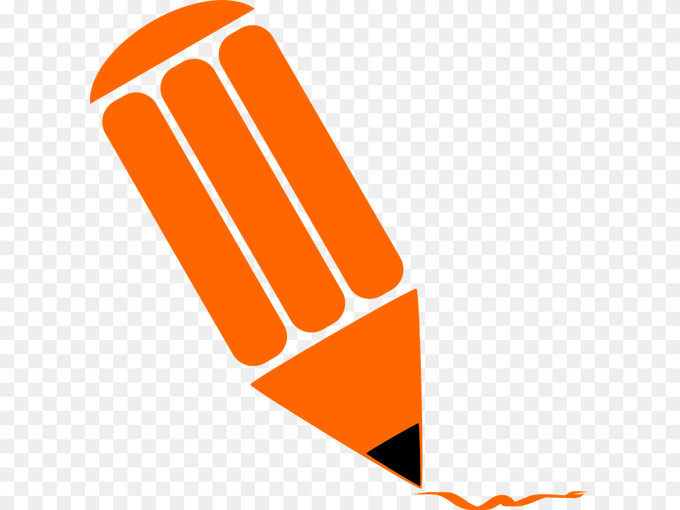 Tan Crayon Clipart Orange Pencil Clip Art, Weapon Free Transparent Png