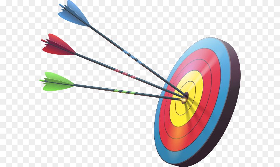 Transparent Target With Arrow Clipart Archery, Bow, Weapon, Darts, Game Free Png Download