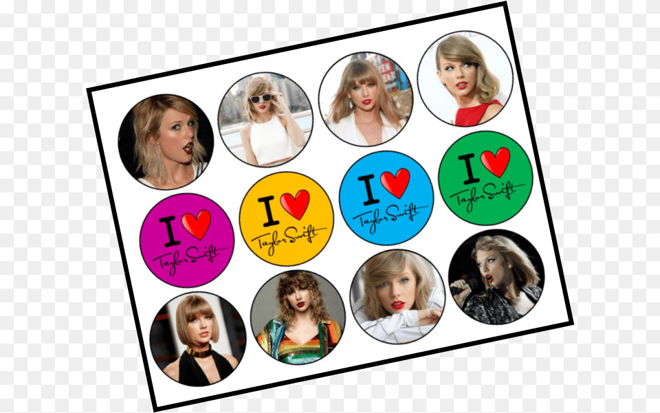 Taylor Swift Head Printable Taylor Swift Cake Topper, Adult, Person, Woman, Female Free Transparent Png