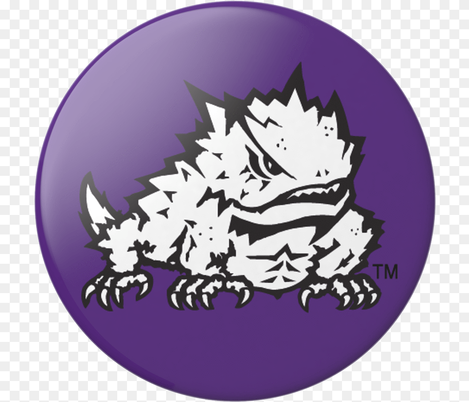 Transparent Tcu Logo Tcu Horned Frogs Logos, Purple, Plate Png