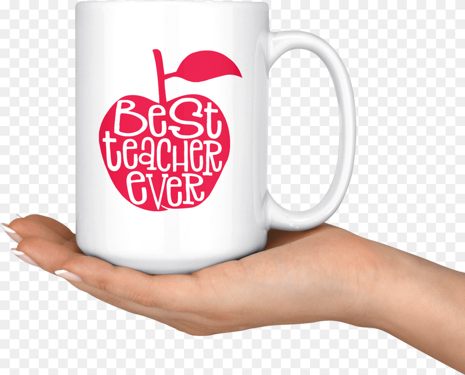 Transparent Teacher Apple Mug, Cup, Beverage, Coffee, Coffee Cup Free Png