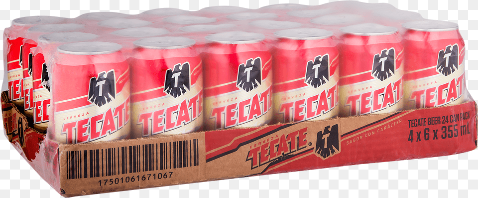 Transparent Tecate 24 Tecate, Alcohol, Beer, Beverage, Can Png