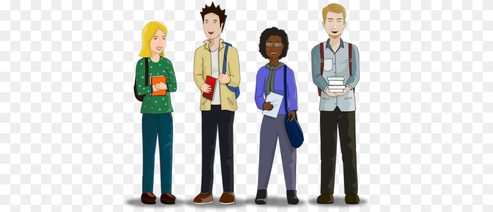 Transparent Teens Animated College Student, Child, Adult, Teen, Person Png Image