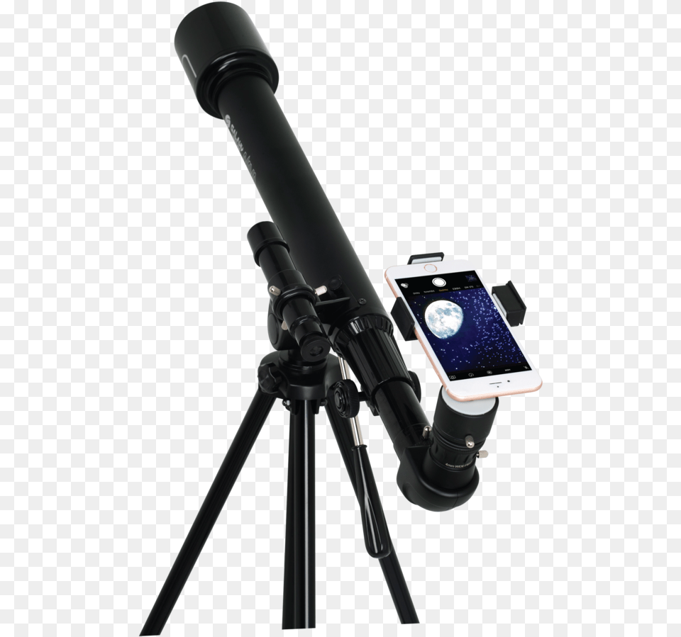 Transparent Telescope Clipart Black And White Galaxy Tracker 60 Smart Telescope, Tripod, Electronics, Mobile Phone, Phone Free Png