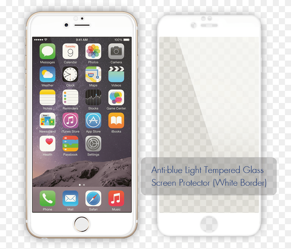 Transparent Tempered Glass Screen Protector With Border, Electronics, Iphone, Mobile Phone, Phone Png