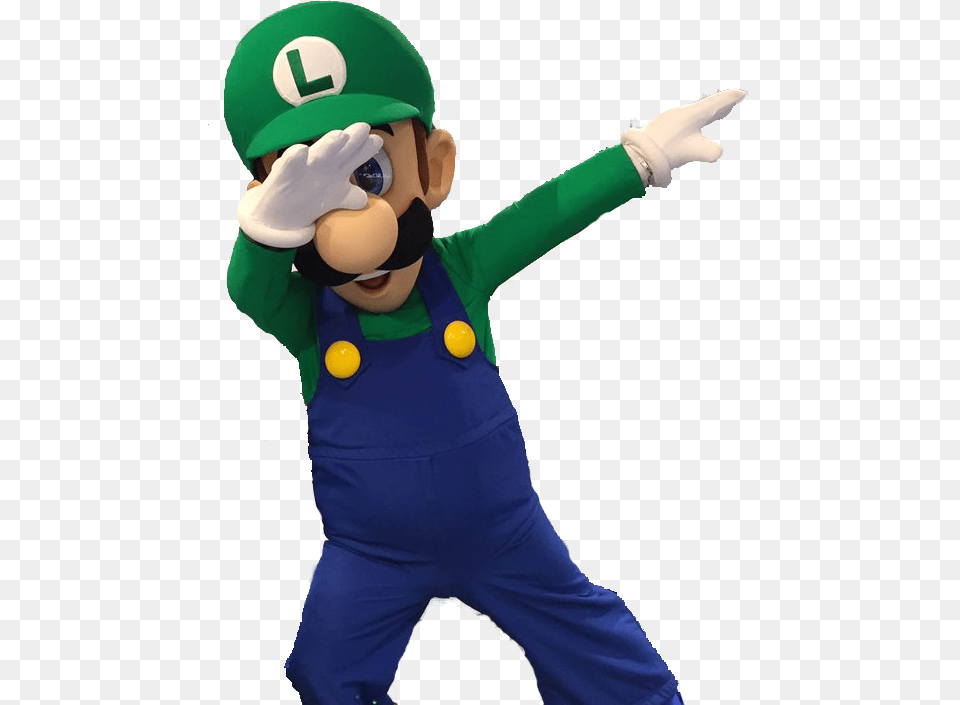 Transparent Template Luigi Dab Know Your Meme, Baby, Clothing, Glove, Person Free Png Download