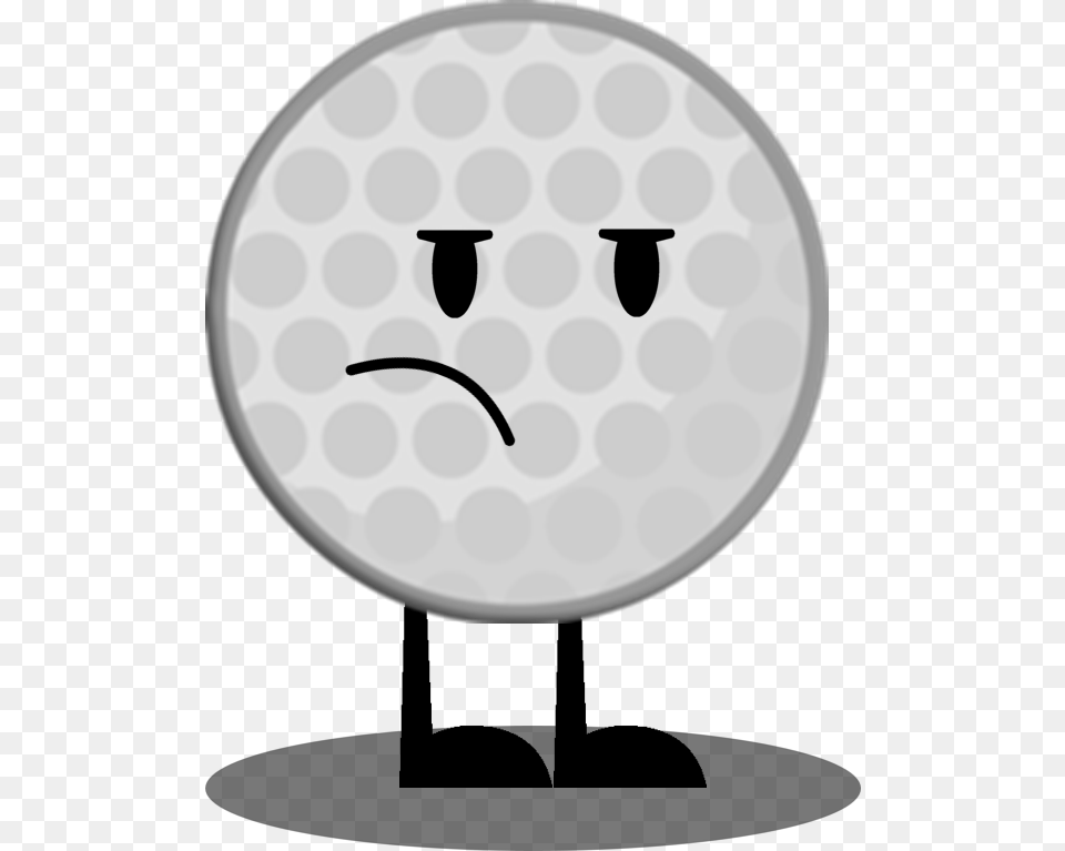 Transparent Tennis Ball Clipart Bfdi Golf Ball, Golf Ball, Sport, Disk Free Png