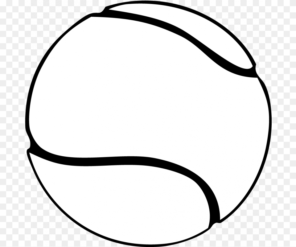 Transparent Tennis Ball Clipart Black And White White Tennis Ball Clipart, Tennis Ball, Football, Sport, Soccer Ball Png