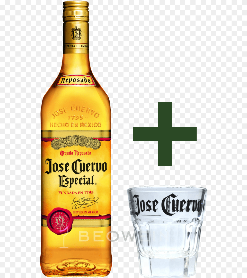 Tequila Shot Glass Jose Cuervo Reposado Gold, Alcohol, Beverage, Liquor, Beer Free Transparent Png