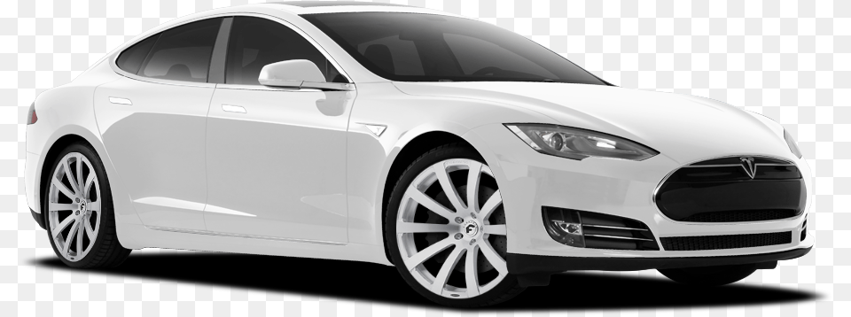 Transparent Tesla, Car, Vehicle, Sedan, Transportation Png Image