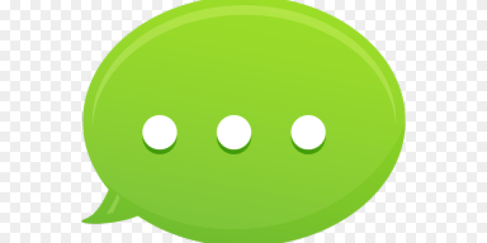 Transparent Text Message Bubble Circle, Green, Disk Free Png