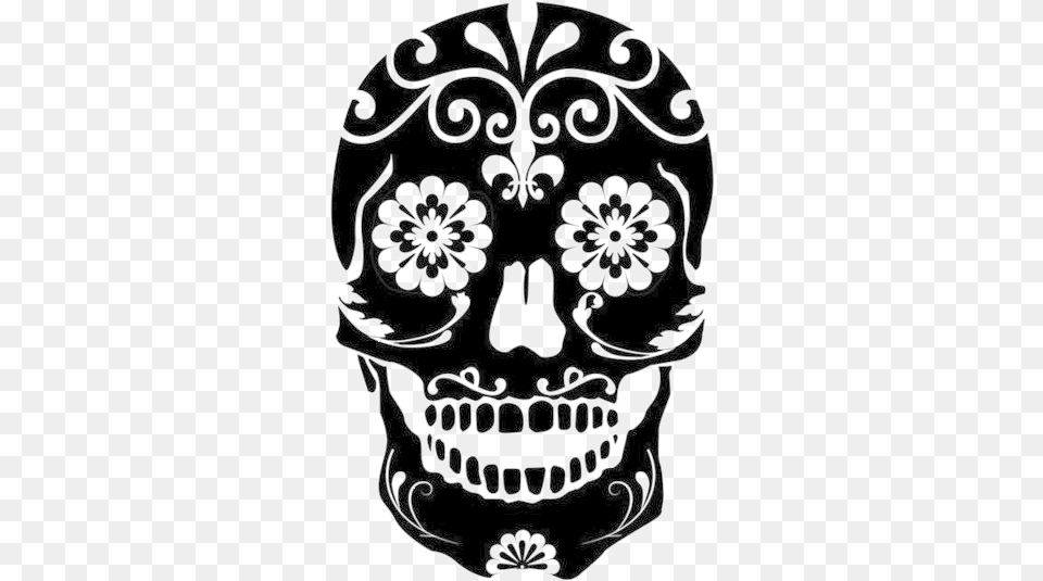 Transparent Text Sugar Skull Svg, Stencil, Body Part, Mouth, Person Free Png