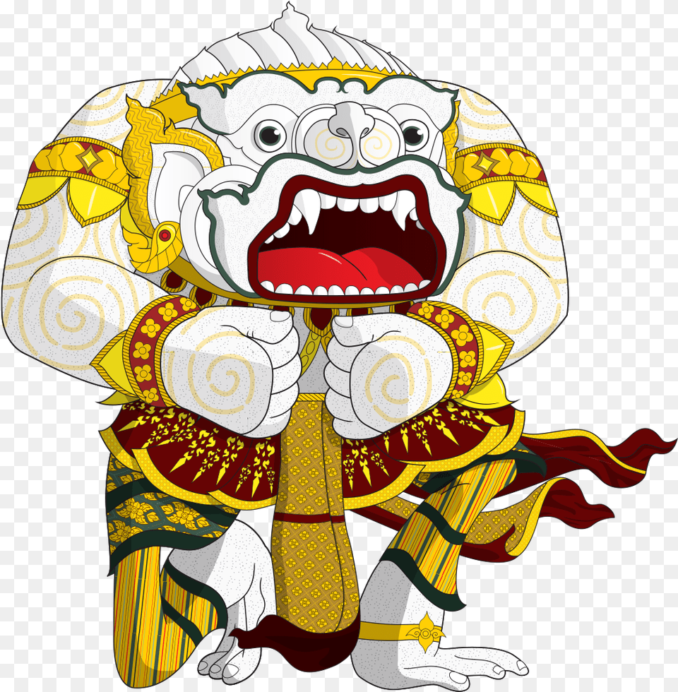 Transparent Thailand Clipart Khmer Hanuman, Art, Animal, Dinosaur, Reptile Png