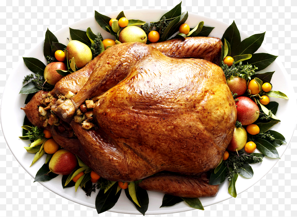 Transparent Thanksgiving Dinner Thanksgiving Turkey Top View, Food, Meal, Roast, Food Presentation Png Image