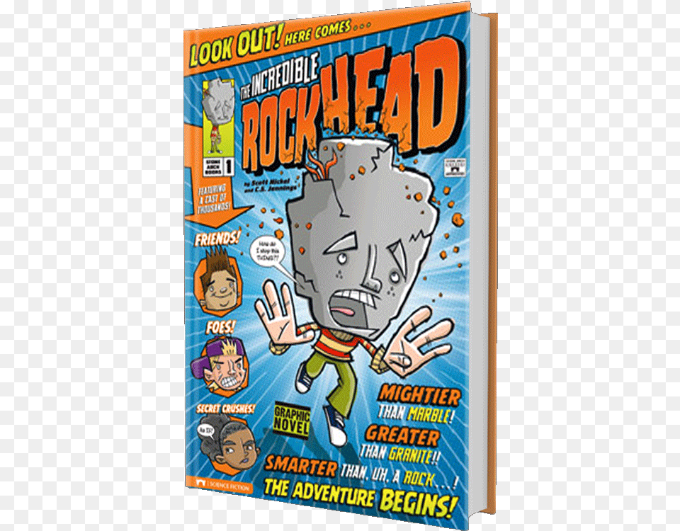 Transparent The Rock Head Incredible Rockhead, Book, Comics, Publication, Advertisement Free Png