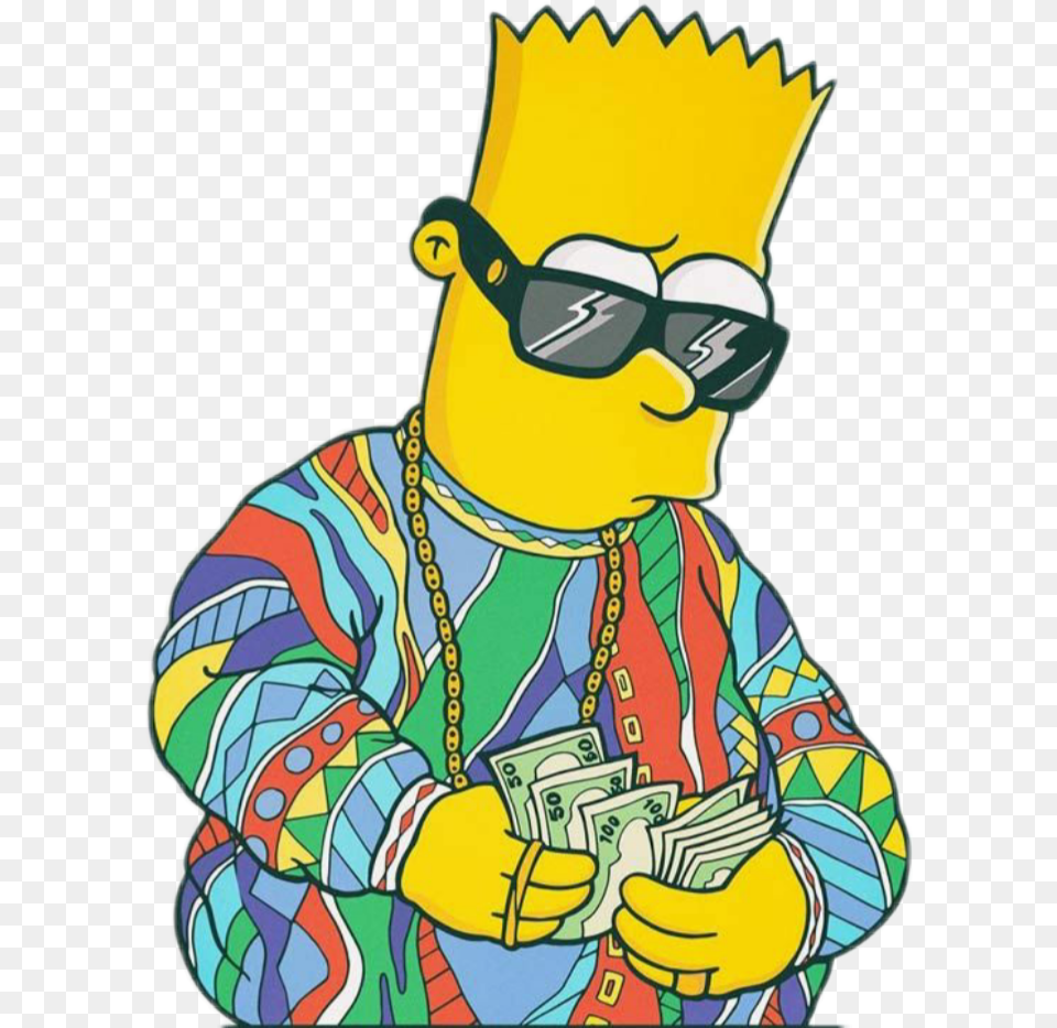 Transparent The Simpsons Clipart Bart Simpson With Money, Adult, Male, Man, Person Png