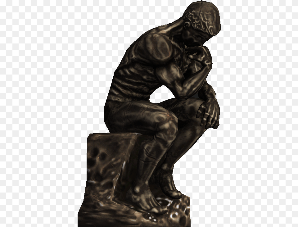 The Thinker, Bronze, Adult, Male, Man Free Transparent Png