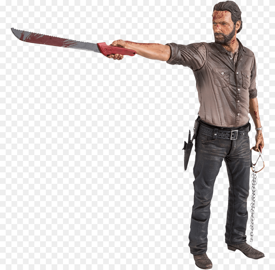 Transparent The Walking Dead Rick Rick Grimes Figure, Adult, Person, Man, Male Free Png