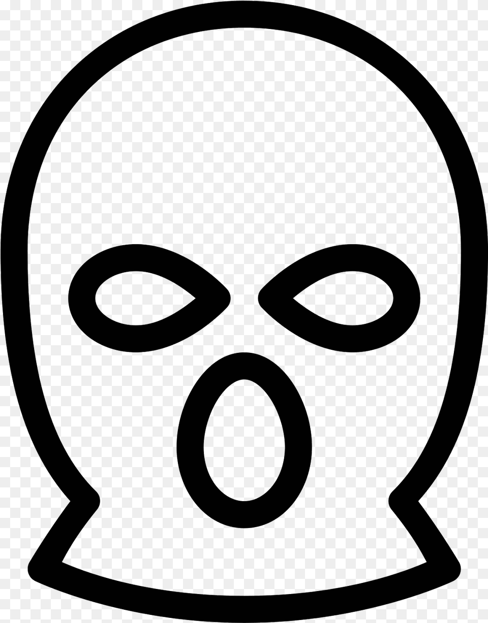 Thief Clipart White Ski Mask, Gray Free Transparent Png
