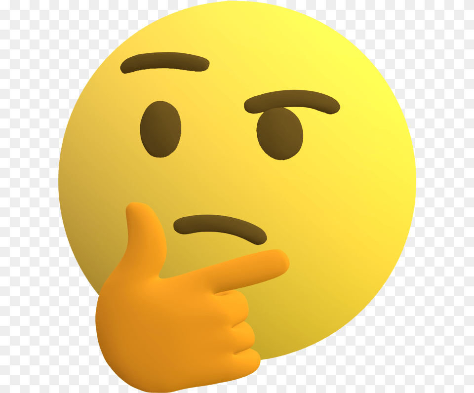Transparent Thinking Emoji Emoji Discord Free Download, Body Part, Finger, Hand, Person Png Image