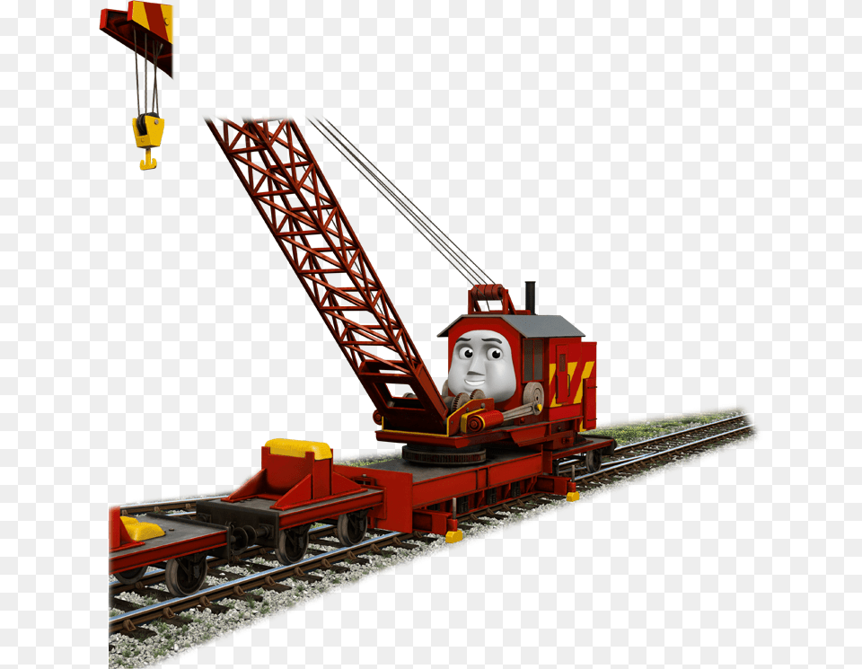 Transparent Thomas Train Thomas And Friends Characters Crane, Construction, Construction Crane, Machine, Wheel Png Image