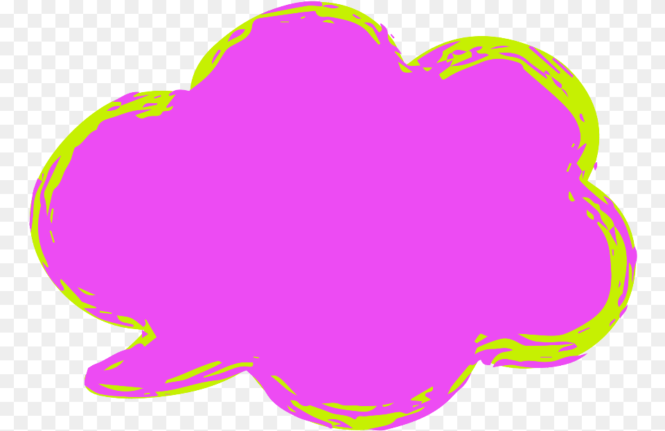 Transparent Thought Cloud Callouts Clipart Gif, Purple, Sticker Png