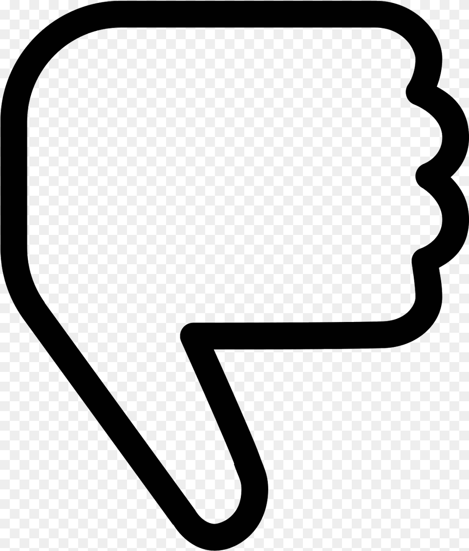 Transparent Thumbs Down, Gray Free Png