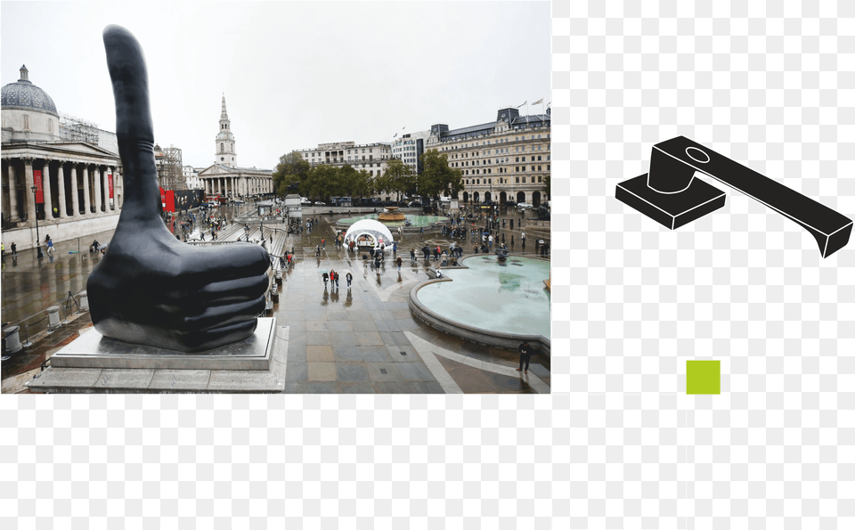 Thums Up Trafalgar Square, Urban, City, Metropolis, Water Free Transparent Png