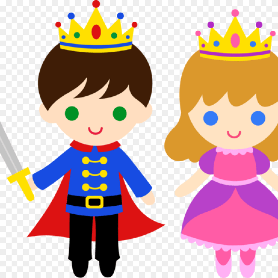 Transparent Tiara Clipart Prince And Princess Clipart, Baby, Person, Accessories, Face Png