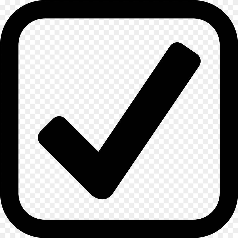 Transparent Tick Box, Gray Png