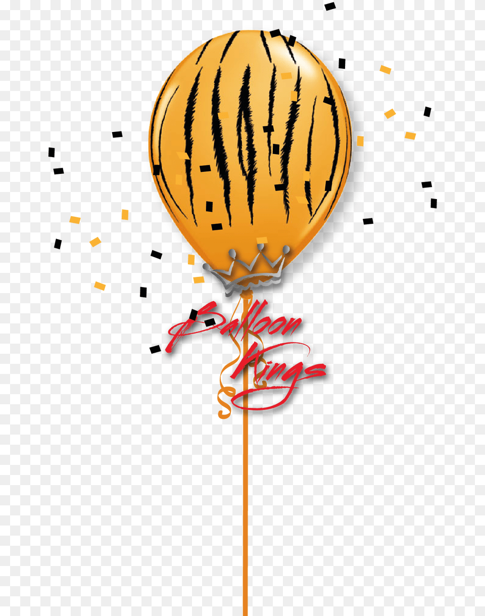 Transparent Tiger Stripes Cow Print Balloon, Person, Aircraft, Transportation, Vehicle Free Png Download
