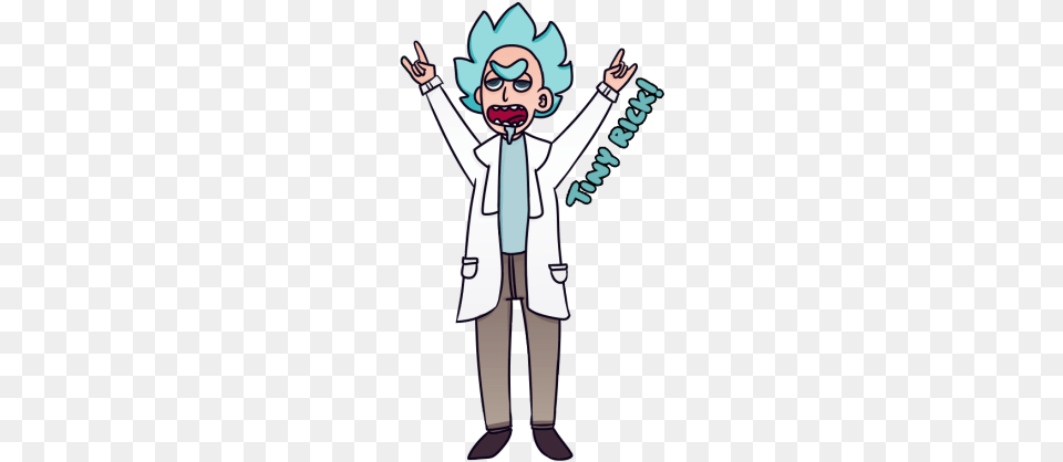 Transparent Tiny Rick For Your Blog Will Probably Cartoon, Clothing, Coat, Person, Face Png Image