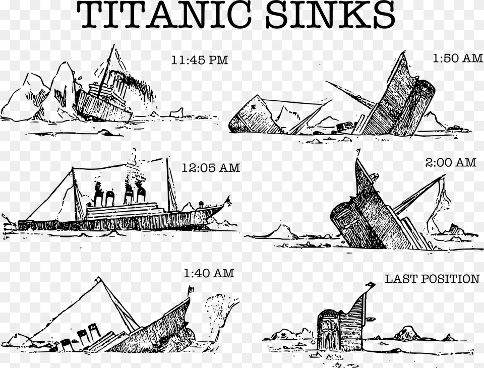 Transparent Titanic Titanic Sketches By Survivors, Gray Free Png Download