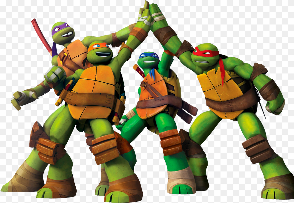 Transparent Tmnt Teenage Mutant Ninja Turtles 2012, Baby, Person, Robot Png Image