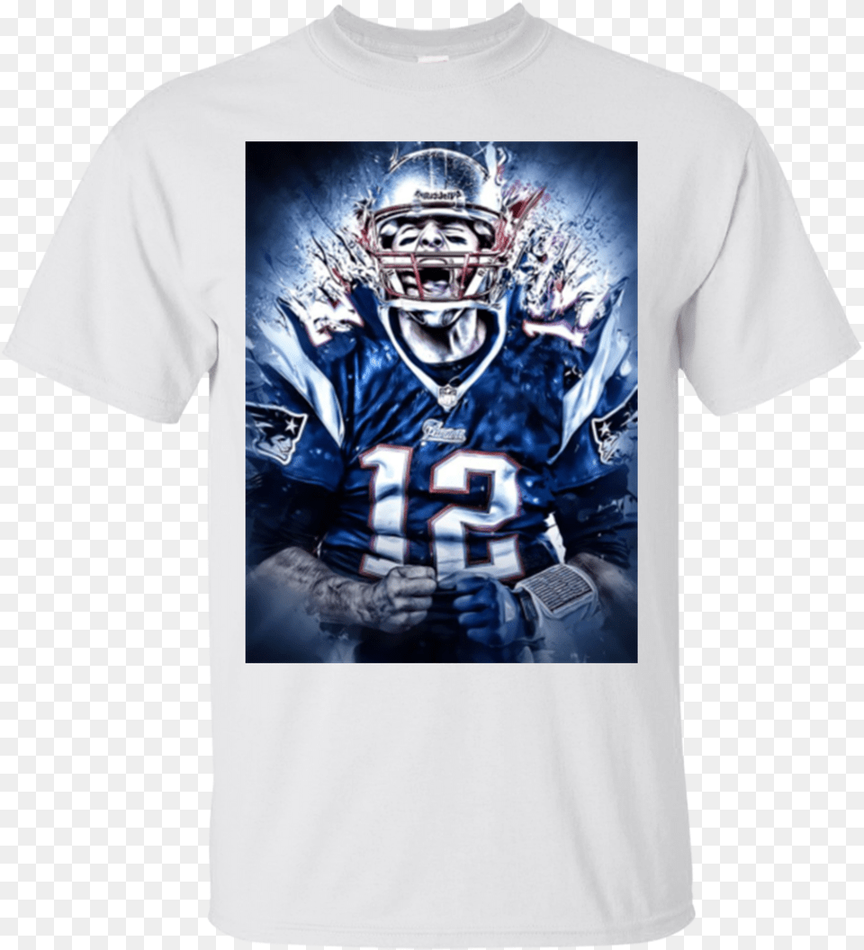 Transparent Tom Brady New England Patriots Logo Tom Brady, T-shirt, Shirt, Clothing, Helmet Free Png Download