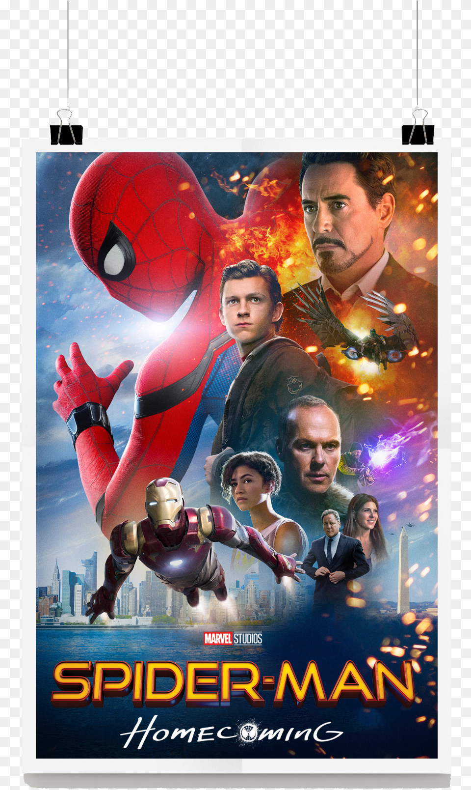 Transparent Tom Holland Spider Man Film Poster, Advertisement, Adult, Person, Male Png Image