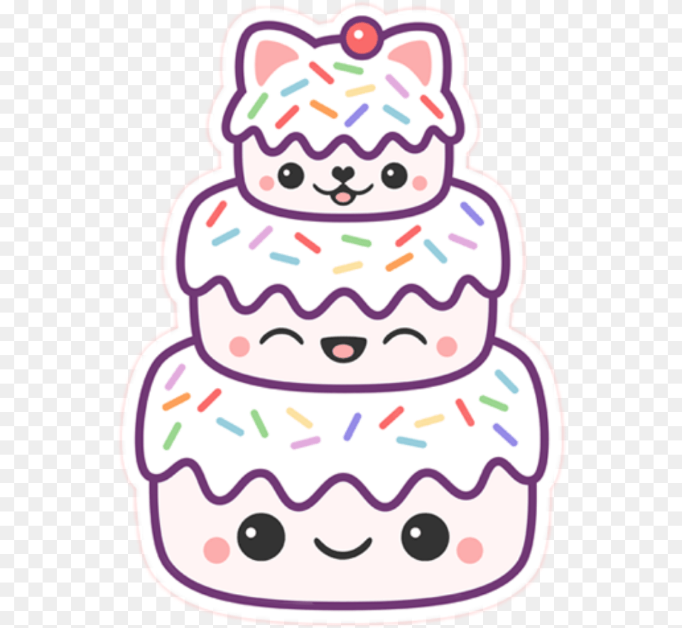 Transparent Torta Pastel Kawaii, Cream, Dessert, Icing, Food Free Png Download