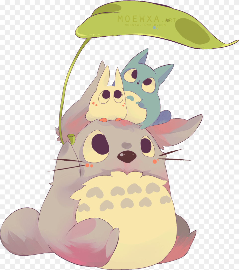 Transparent Totoro Totoro Studio Ghibli Chibi, Cartoon Png