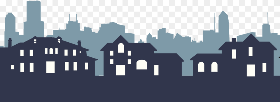 Transparent Town Silhouette Roof, City, Neighborhood, Urban, Tower Png Image
