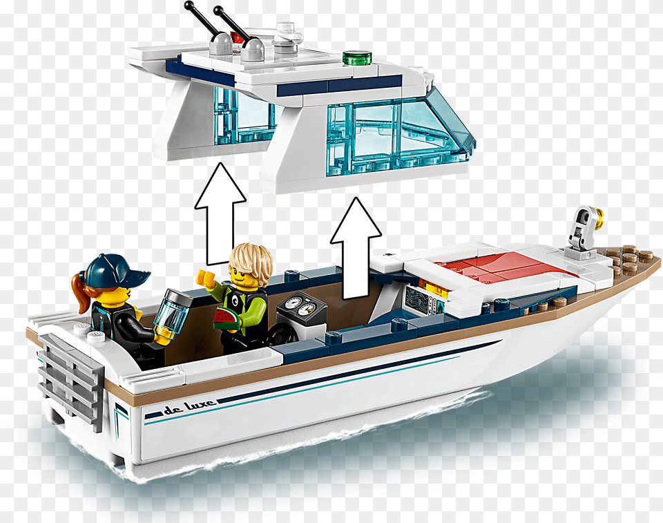 Toy Boat Lego Nero Yacht, Vehicle, Transportation, Person, Baby Free Transparent Png