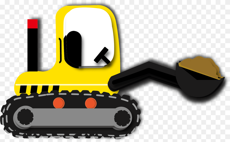 Transparent Tractor Cartoon, Machine, Bulldozer Free Png Download