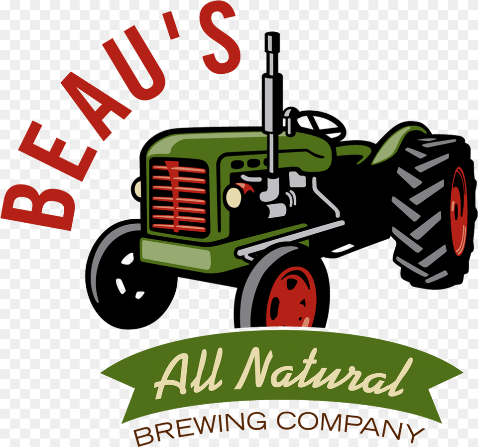 Transparent Tractor Clipart Beau39s All Natural Brewing Company, Transportation, Vehicle, Bulldozer, Machine Free Png