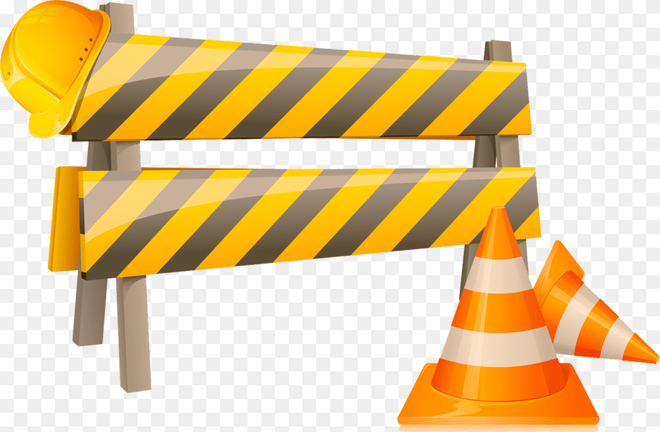 Transparent Traffic Cone Clipart Dorozhnie Konusi, Fence, Barricade, Bulldozer, Machine Free Png Download