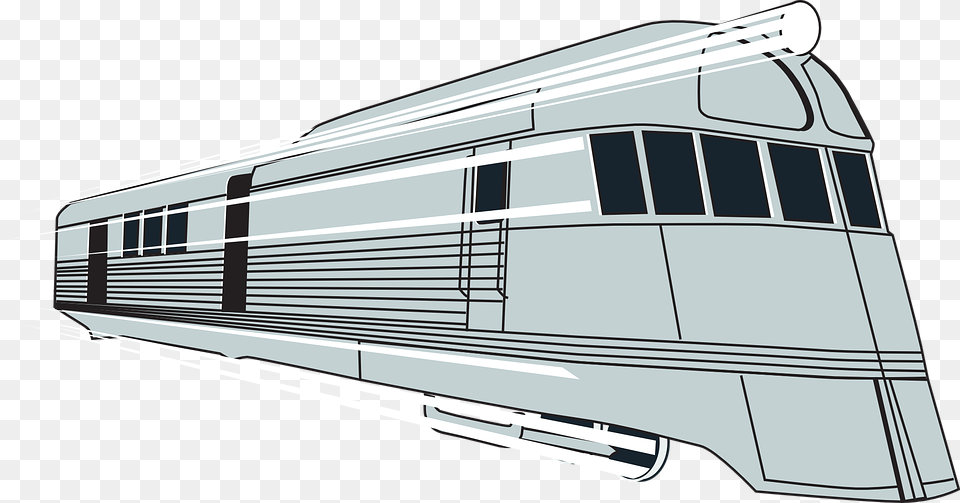 Transparent Train Clipart Train Silver Clipart, Railway, Transportation, Vehicle, Cad Diagram Free Png