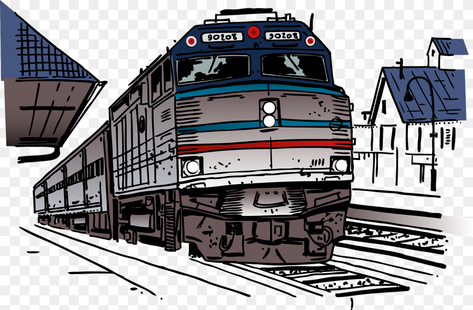 Train Front Imgenes De Un Tren En Animacin, Locomotive, Railway, Transportation, Vehicle Free Transparent Png