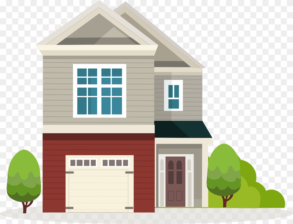 Transparent Transparent Background House, Garage, Indoors, Neighborhood, Grass Free Png Download