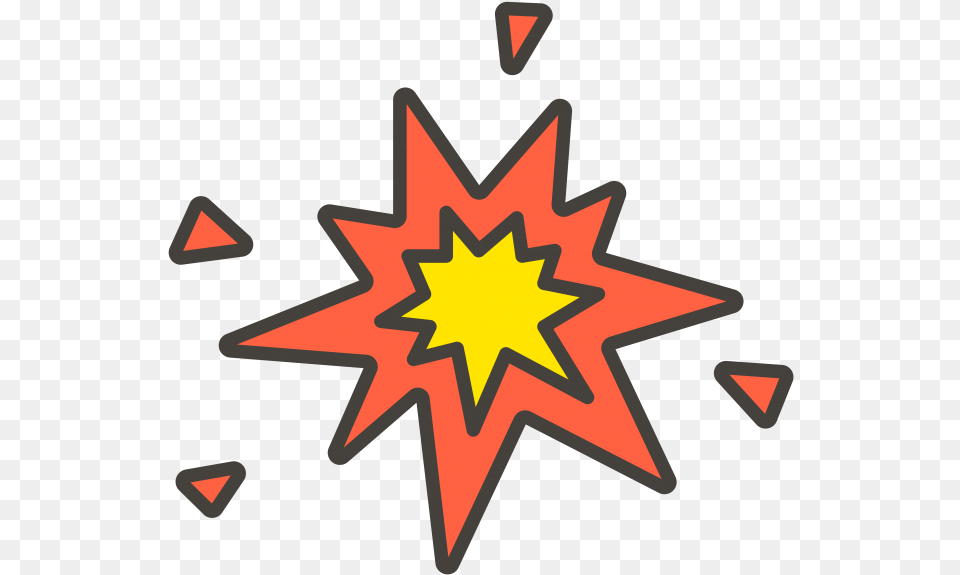 Transparent Transparent Emoji Explosion Icono, Star Symbol, Symbol, Dynamite, Weapon Free Png