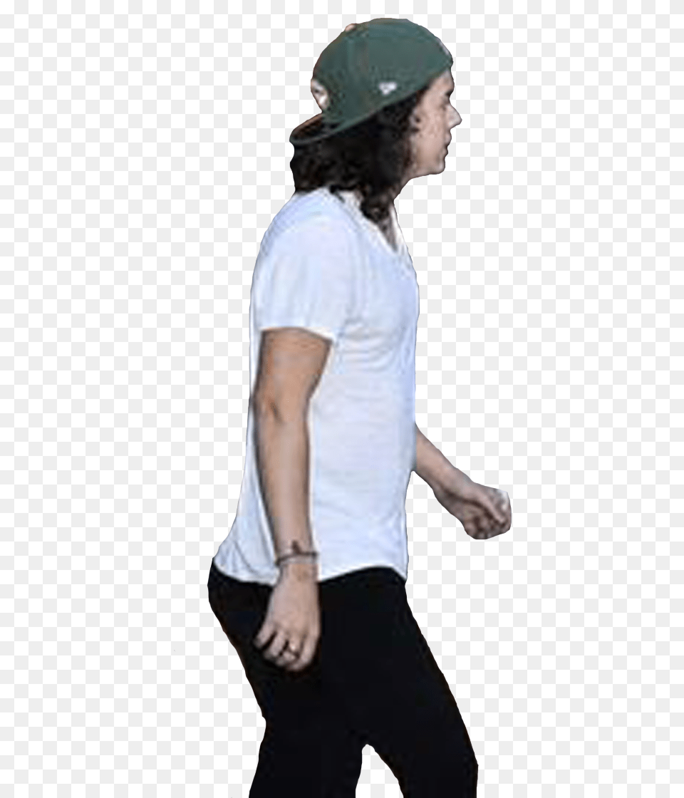 Transparent Transparent Harry Styles Harry Styles Transparent Harry Styles Wearing Cap, T-shirt, Helmet, Hat, Hardhat Free Png Download